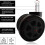 Gaming Chair Casters - Replaceable Replacement Wheels with Anti-fall Function - Smooth Gliding - 5 Pieces/Set - Black 3
