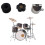 Multi Position Adjustable Cymbal Stand Set with Knurled Brass 6