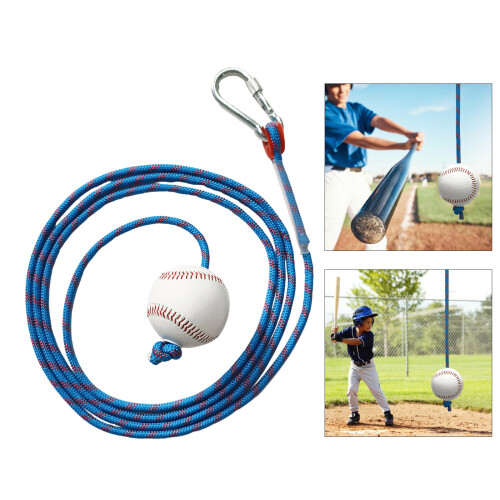 Baseball Batting Trainer Swing Training Rope Portables Pitching 1