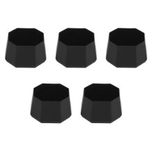 5Pcs Tennis Racquet Bottom Cover Racket Handle End Grip-Black