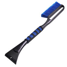 Car Snow Brush and Shovel Set with Foam Handle, Double-Head Design, Nylon Brush for Windshield Cleaning