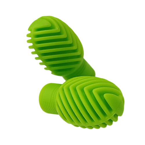 1 Pair Silicone Drumstick End Covers Flexible Drumstick-Green