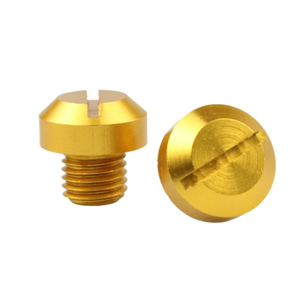 2Pcs Cnc Aluminum M8 M10 Rear View Mirror Hole Plugs For Motorcycle Accessories, Color, Compatible With Most Models Gold 6038364155818