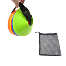 Multicolor Field Marker Cones with Holder for Soccer Training, Football Agility Disc Cones, Durable Plastic Training Set