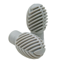 2Pieces Silicone Drumstick Protector Caps Silicone-Light Grey