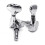 Set of 6 Guitar String Knobs Suitable for Acoustic-Silver 6 R 5
