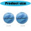 Waterproofs Training Ball Size 7/5 Light Weight Rubber-Blue 5 4