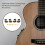 4 String Guitar Locking Tuners Vintage Open Gear Adjust Tones 2