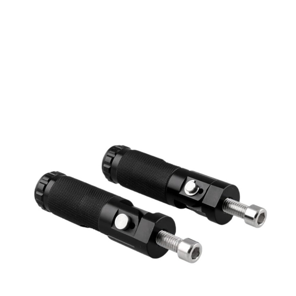 Footpeg Block 2Pcs Cnc Aluminum Universal Motorcycle Folding Footrests Rear Pedals Compatible With Most Motorcycles 9016109677419