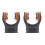 2Pcs Universals Scubas Diving Snorkel Regulator-Grey orange 1
