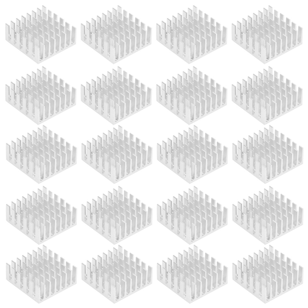 20Pcs Heat Sink Aluminum Heat Dissipation Silver