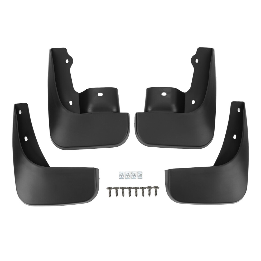 4Pcs Car Wheel Mudguards Shockproof Front Rear Black 8320539915319