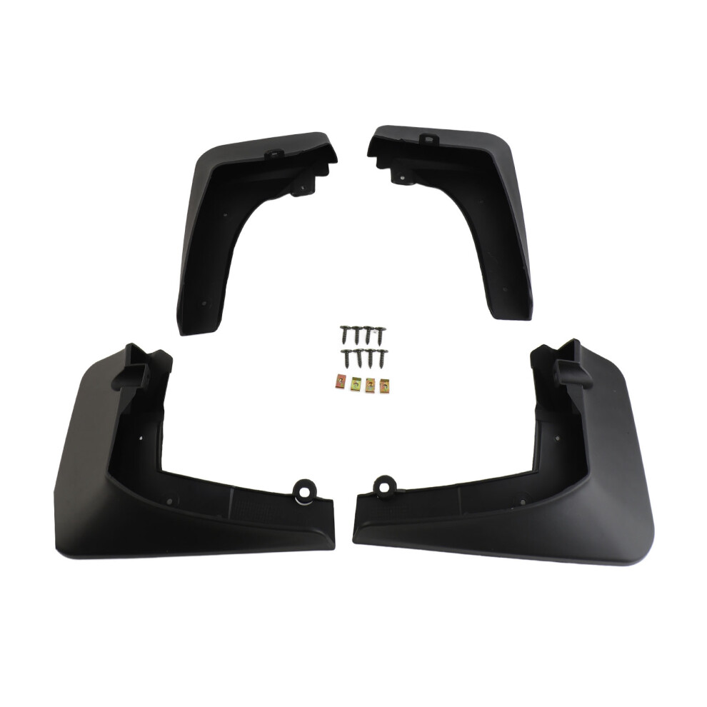 4Pcs Car Mud Flap Protective Impact Resistant Black 8320539915166