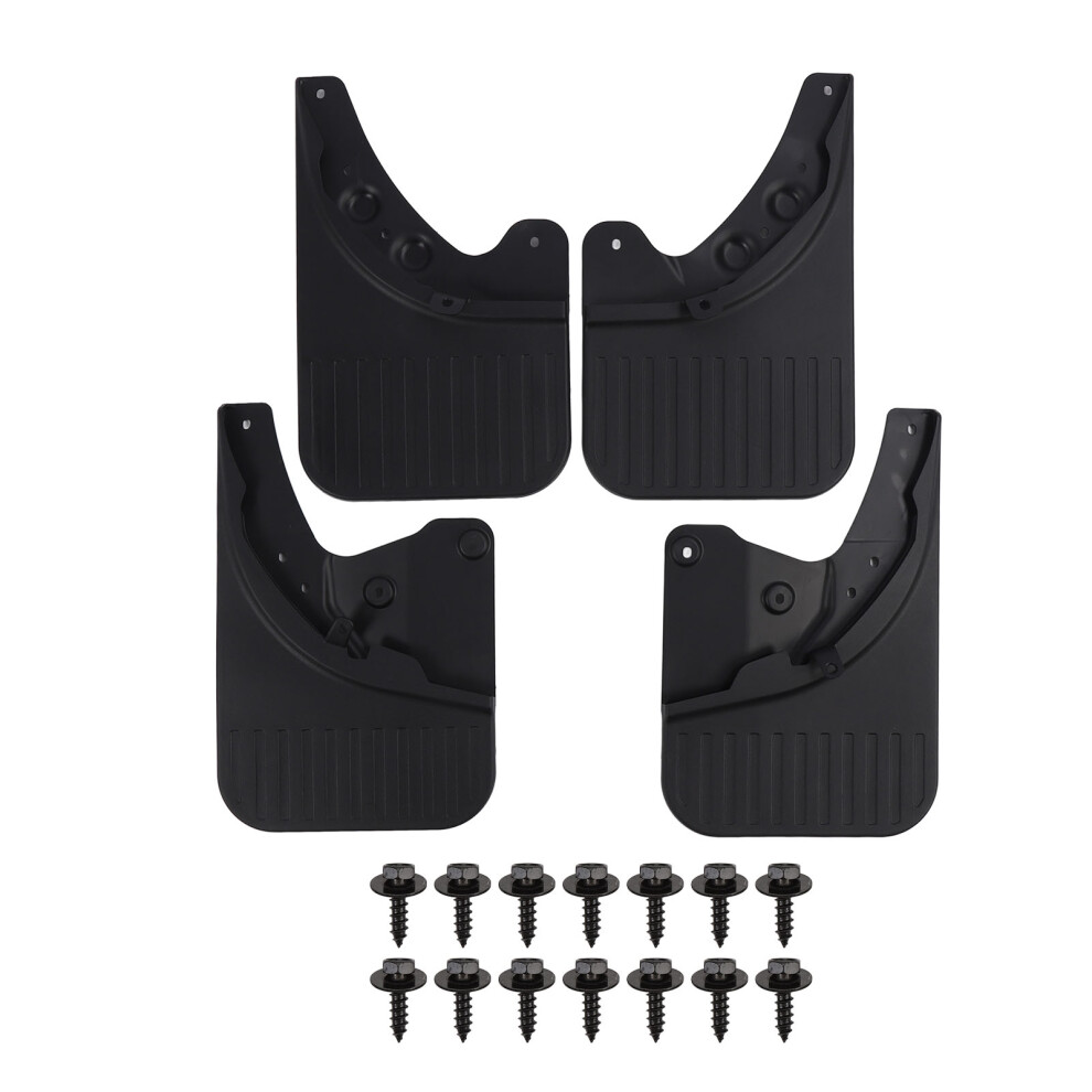 4Pcs Car Wheel Mudguards Shockproof Elegant Black 8320539915364