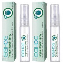 (2pcs)Tongue Repair Spray for Cracked Swollen Tongue, Oral Care Solution for Freshing Breath Comfort, Confident Communication Aid