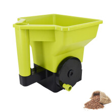 Handheld Spreader Planting Tool - Portable Lawn Fertilizer Spreader with Large Capacity for Garden and Farm Use (Yellow)