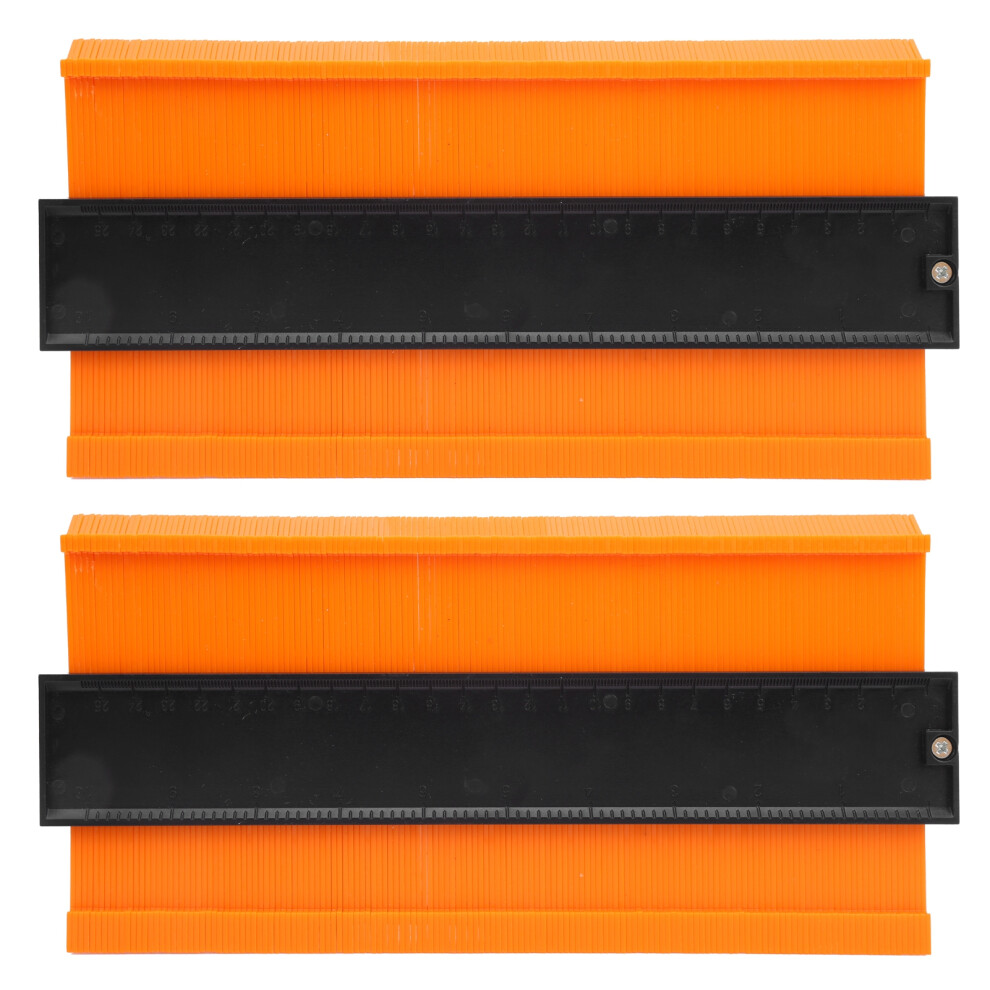 2Pcs Gauge Contour Ruler Irregular Shape Frame