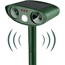 Waterproof Outdoor Cat Repeller - Ultrasonic Solar Powered Rodent Repellent