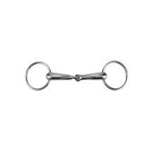 Stainless Steel Snaffle Bit 145mm Horse Ring Hollow Jointed Mouth Loose O Ring Equestrian Equipment