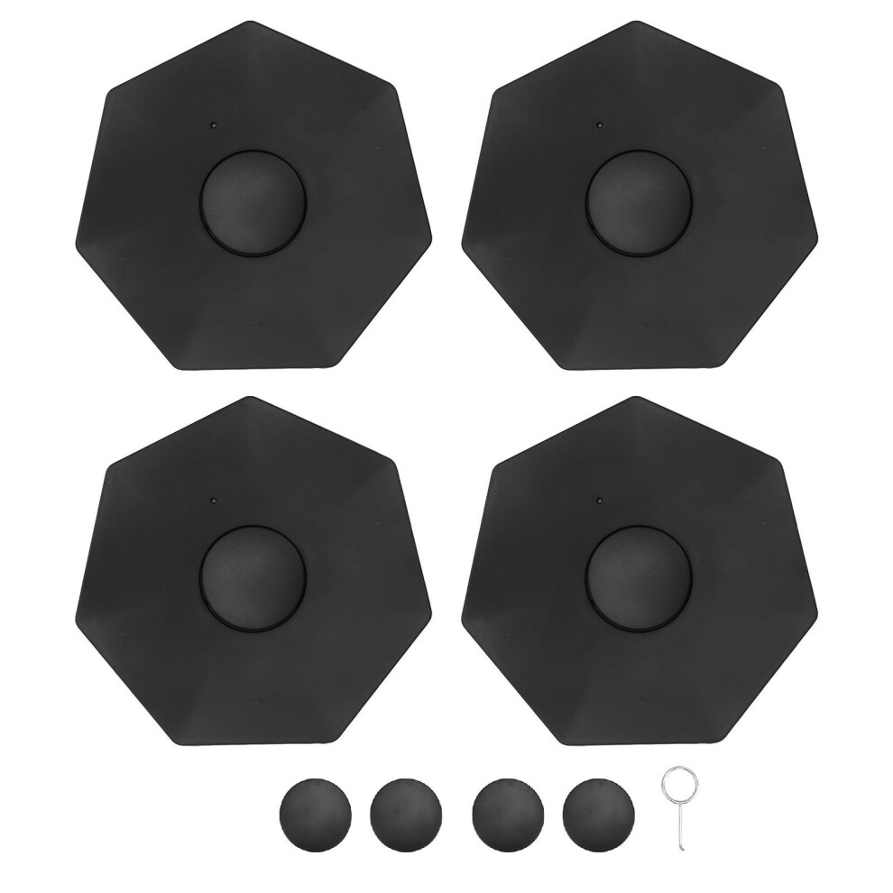 4Pcs Wheel Hub Cap Stylish Look Dust Black 8320539916330