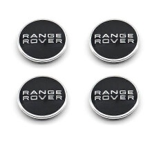 62mm 4 Pcs Black Range Rover Wheel Center Caps Hub Badges - Voor Evoque Defender Discovery Sport Vela Size