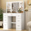 7 Drawers Dressing Desk with LED Lighted Mirror and LED Light Mirror 2
