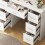 7 Drawers Dressing Desk with LED Lighted Mirror and LED Light Mirror 8