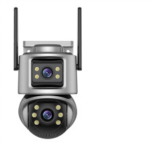 Home Security Cameras 4K 8MP HD PTZ Outdoor CCTV Dual Lens AI Auto Tracking Surveillance with 6MP and 64GB Storage