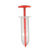 Manual Seeder Mini Sowing Seed Dispenser Red Handheld Precision Seed Planter Tool for Gardening and Planting Seeds