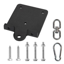 Robust Punching Bag Ceiling Mount with Heavy-Duty Installation Kit for 100 lb Bags, Adjustable Height, Steel Construction
