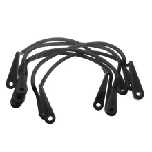 Billiard Net Bag Holder Kit for Pool Tables - Black Plastic Bracket and Fixing System for Billiard Pocket Storage
