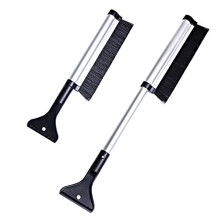 Car Aluminum Alloy Telescopic Snow Brush and Ice Shovel for Winter Snow Removal, 1pc Multifunctional Tool for Vehicles