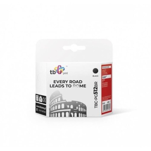 Cartouche d'encre - Tb - PG512BR - Noir - Jet d'encre - Pack de 1