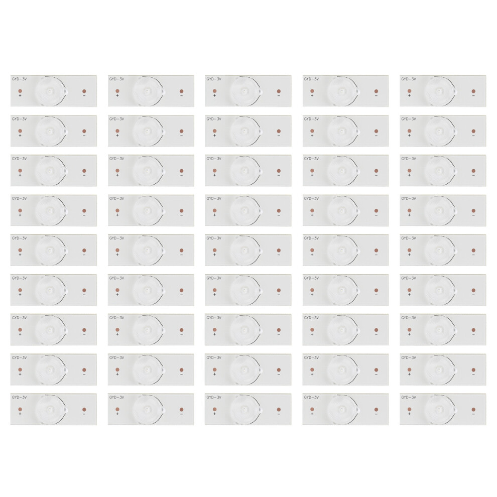 50Pcs 3V SMD LED Lens Fiberglass Board Lamp Beads