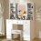 Dressing Table，with LED Mirror，3 Drawers，Makeup Vanity Table，for girls 3