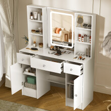 Dressing Table,with LED Mirror,3 Drawers,Makeup Vanity Table,for girls