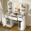 Dressing Table，with LED Mirror，3 Drawers，Makeup Vanity Table，for girls 1