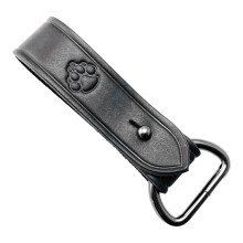 Leather Belt Keeper Heavy Duty Tactical Belt Buckle with D Rings, Single Fastener Design for Men, Durable Leather Material
