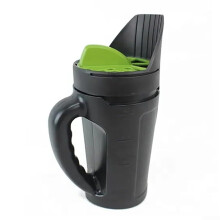 Garden Lawn Hand Spreader for Ice Melting and Rapeseed, Plastic Black Green, Efficient Even Distribution, 3.5 Gallon Capacity