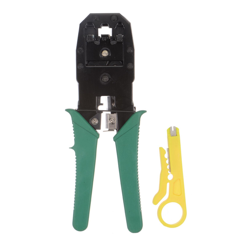 Crimper Plier For Rj11 Rj12 Rj45, Wire Stripper Cutter For Network Telephone Ethernet Cables, Durable And Compatible Tool 6447073477447