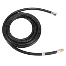 Tubo in gomma da 12 piedi, femmina da 3/8" x maschio da 3/8" a flare