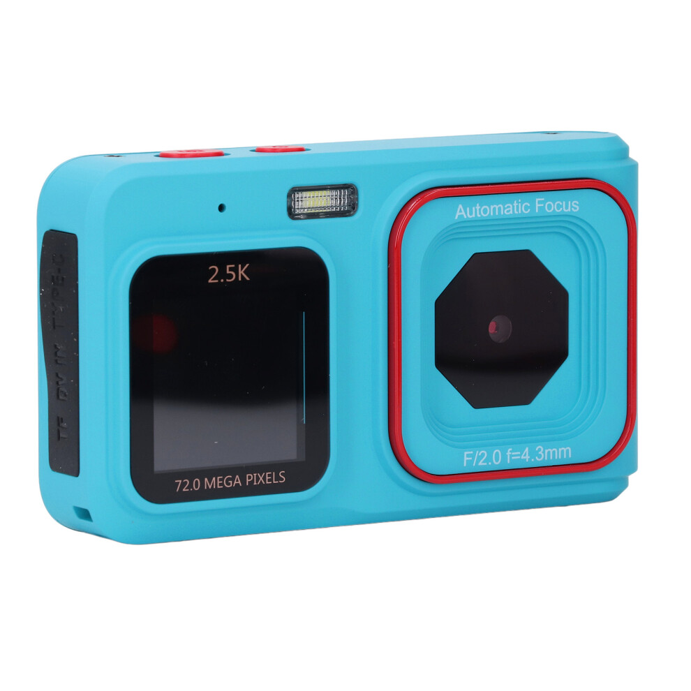 72Mp Digital Camera 2.5K Video Dual Screen 16X Zoom Blue 4661346718507