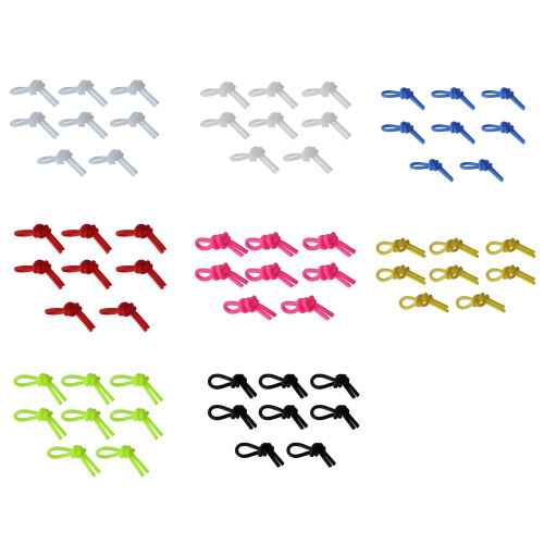 8Pcs Tennis Shock Absorbers Long Racket-fluorescent yellow 1