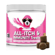 (1bottle) NutriPaw All-Itch Immunity Treats For Dogs - Soothe Itchy Paws, Eyes, Ears, Skin
