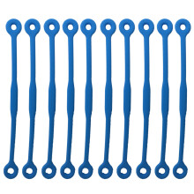 10Pcs Long Tennis Racket Vibration Dampeners-light blue