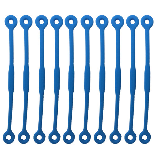 10Pcs Long Tennis Racket Vibration Dampeners-light blue