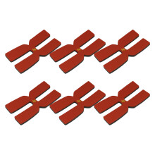 6Pcs Badminton Tennis Racket Grip Racket Weighted Tool-Red