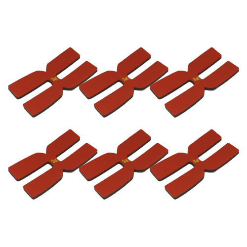 6Pcs Badminton Tennis Racket Grip Racket Weighted Tool-Red