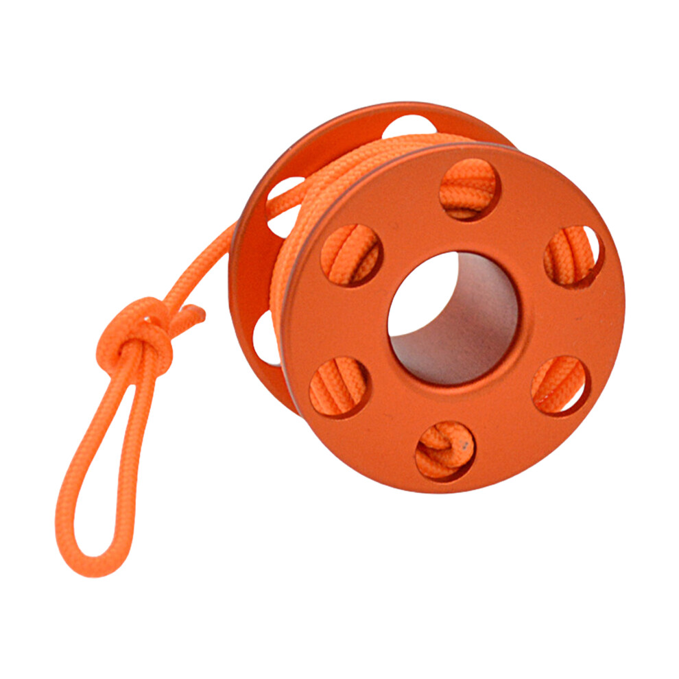 Aluminum Alloys Diving Small Finger Reel Pendants-Orange Orange-image-OPC-PKCBHQP-NEW