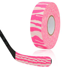 Hockey Tape 2.5 cm x 25 m, Camouflage Adhesive Grip Tape for Tennis Racket, Baseball Bat, Badminton, Table Tennis (Pink)